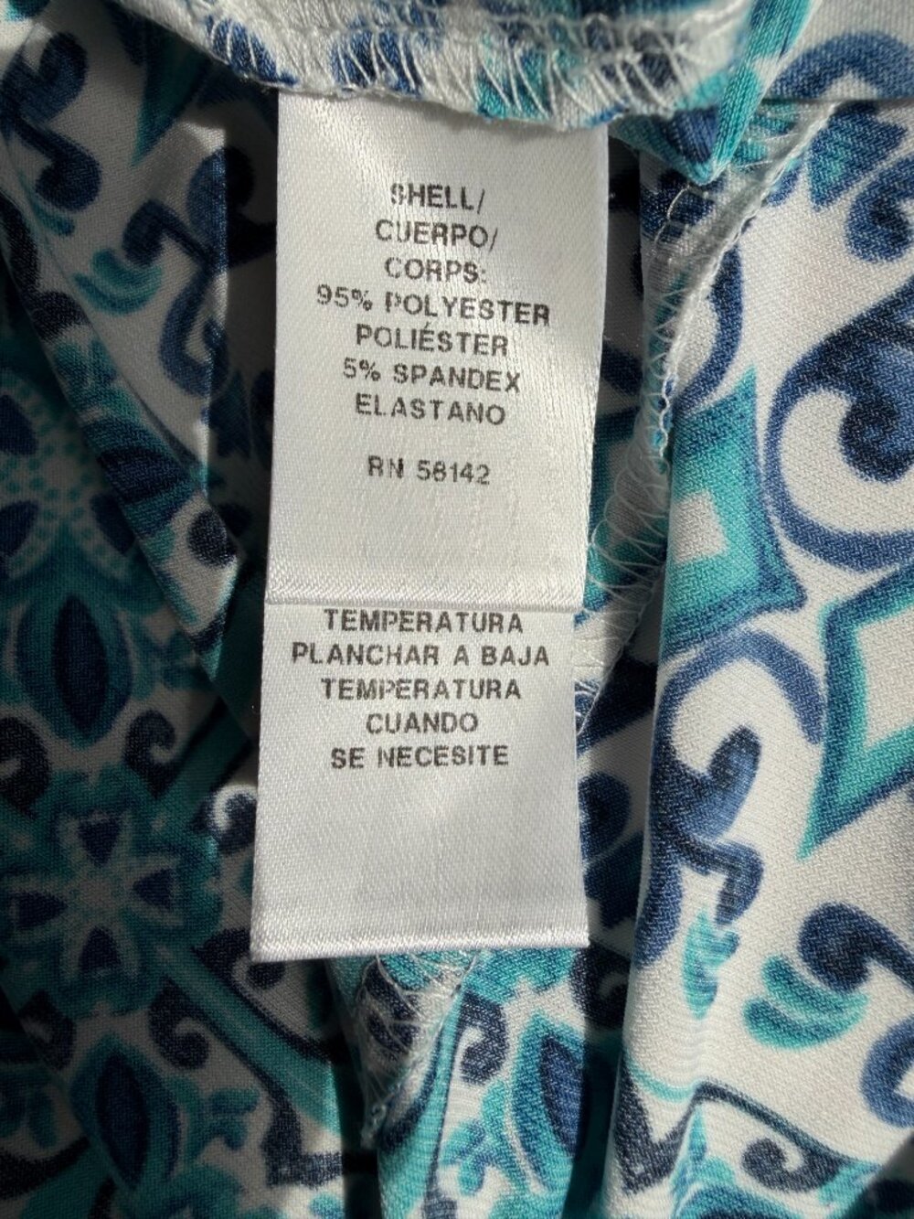 Wisp Petites Size 0P Blue Teal Medallion Print Halter Summer Dress - Picture 3 of 8